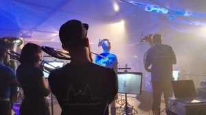 Christian mit Blick von der Bühne