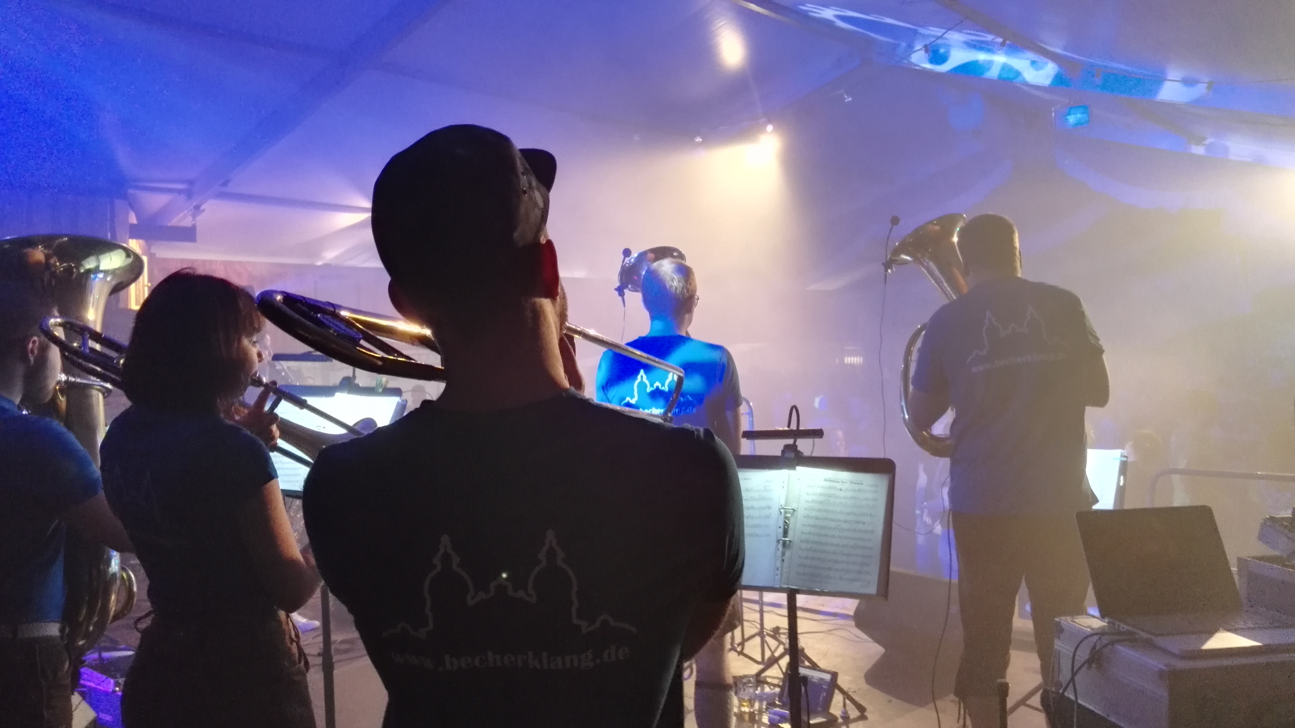 Christian mit Blick von der Bühne